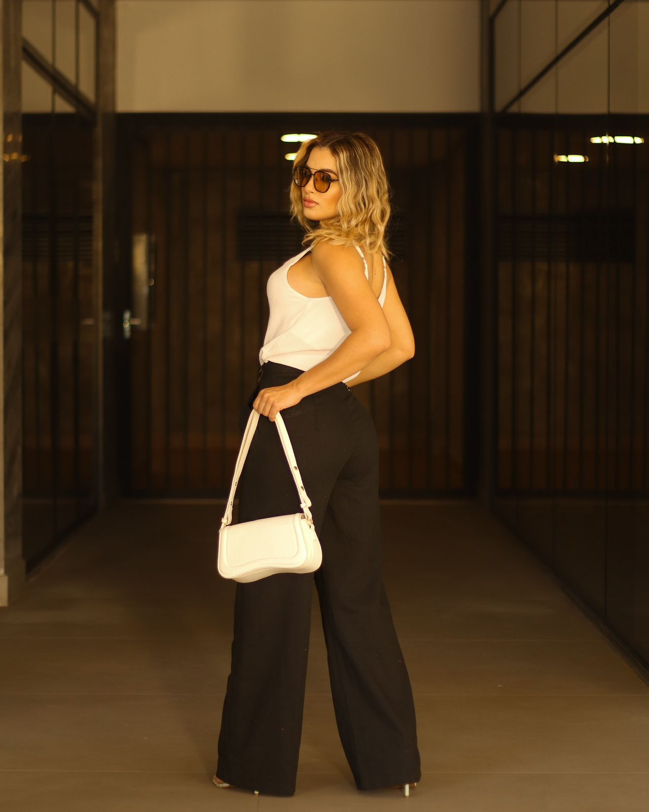 Calça de Linho Pantalona