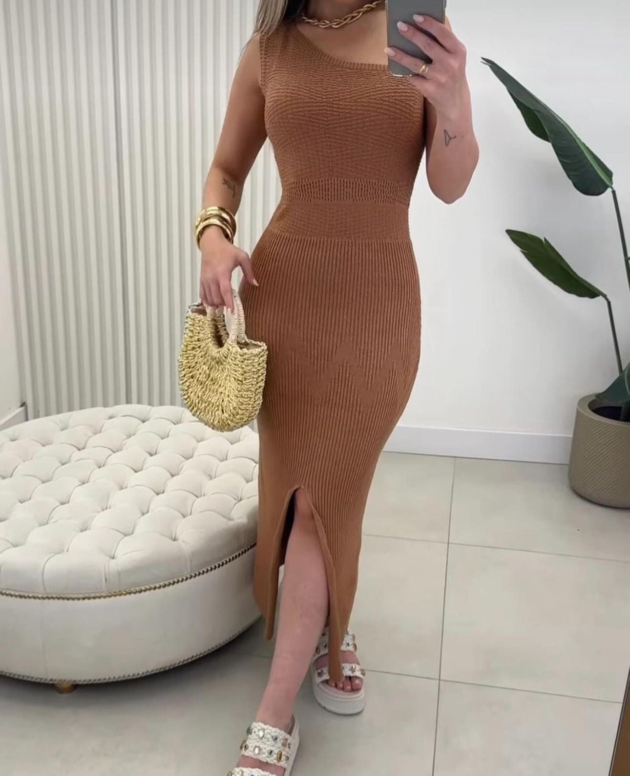 Vestido Plissado Anna