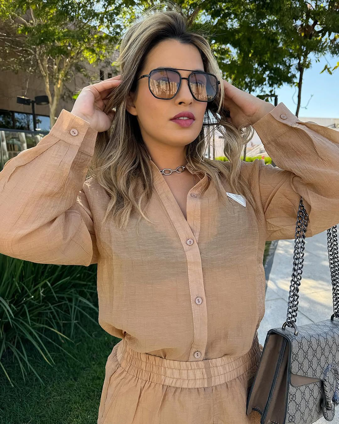 Conjunto Prada Bege